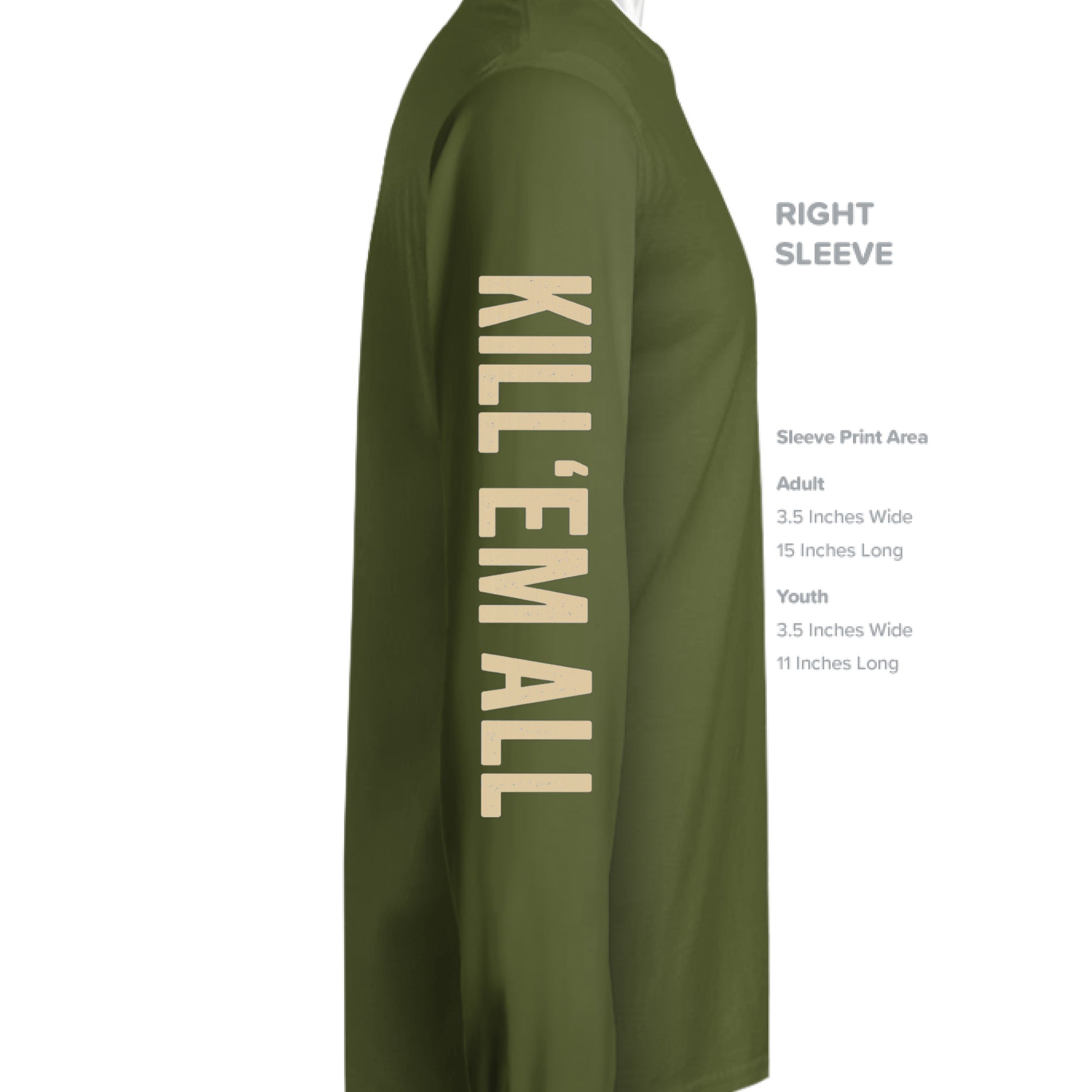 MILITARY GREEN - SLEEVE_RIGHT