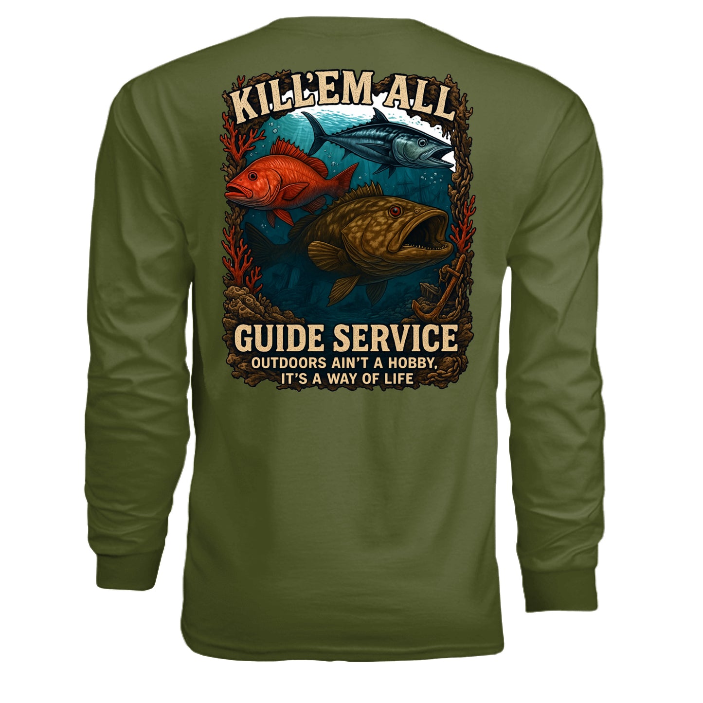 MILITARY GREEN - BACK